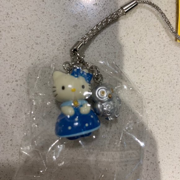 2001 VINTAGE HELLO KITTY CELL PHONE CHARM OWL - Picture 2 of 6